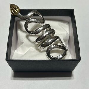 Handmade Egyptian Silver Snake Ring